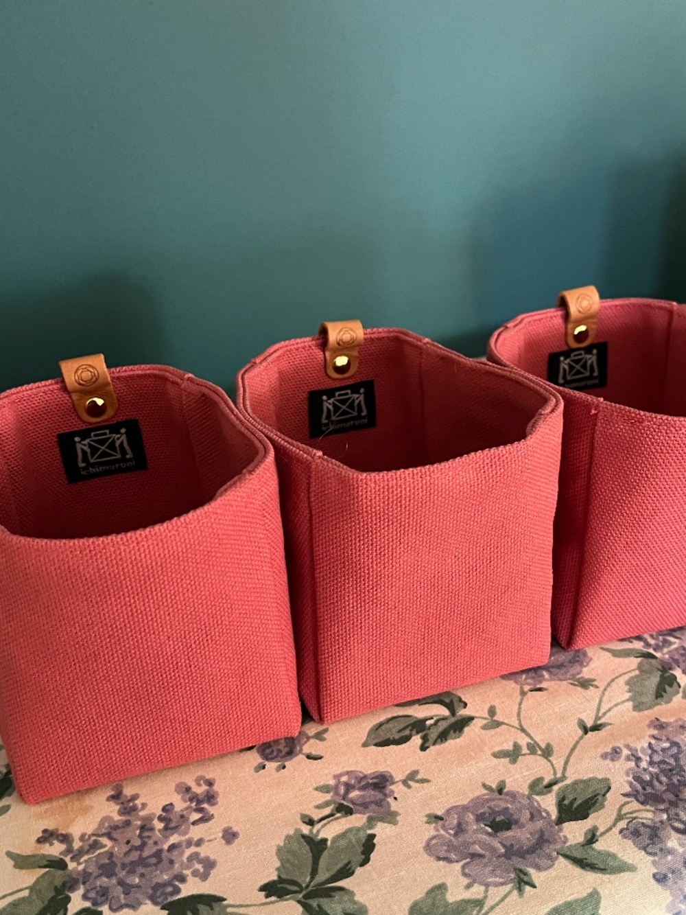 Cohana set of 3 canvas pouches